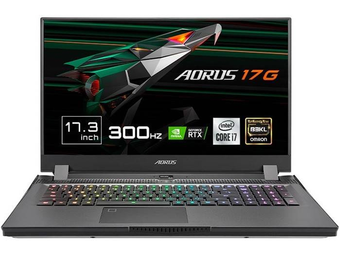 Portátil Gaming GIGABYTE Aorus 17G XC (Intel Core i7-10870H - NVIDIA GeForce RTX 3070 - RAM: 32 GB - 512 GB SSD PCIe - 17.3'')