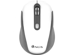 Ratón NGS Haze (Inalámbrico - 1600 dpi - Blanco)