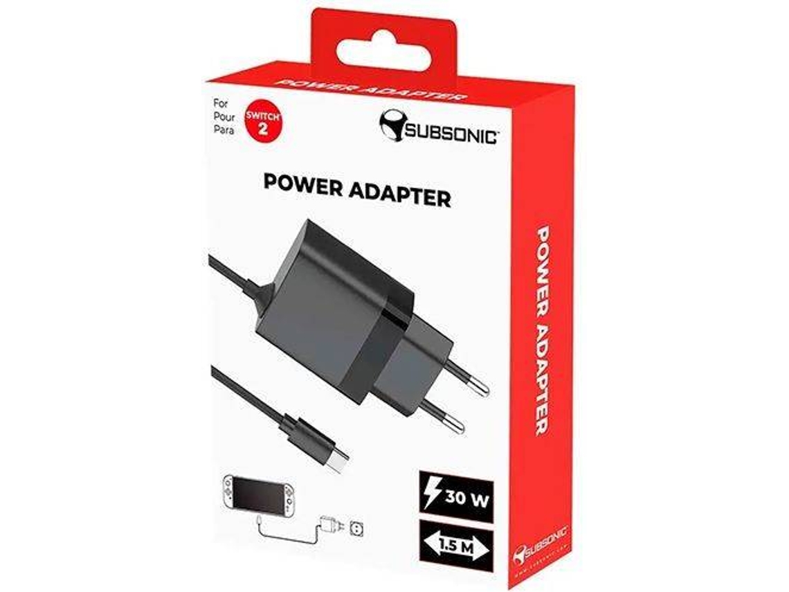 Adaptador de Corriente SUBSONIC Nintendo Switch 2