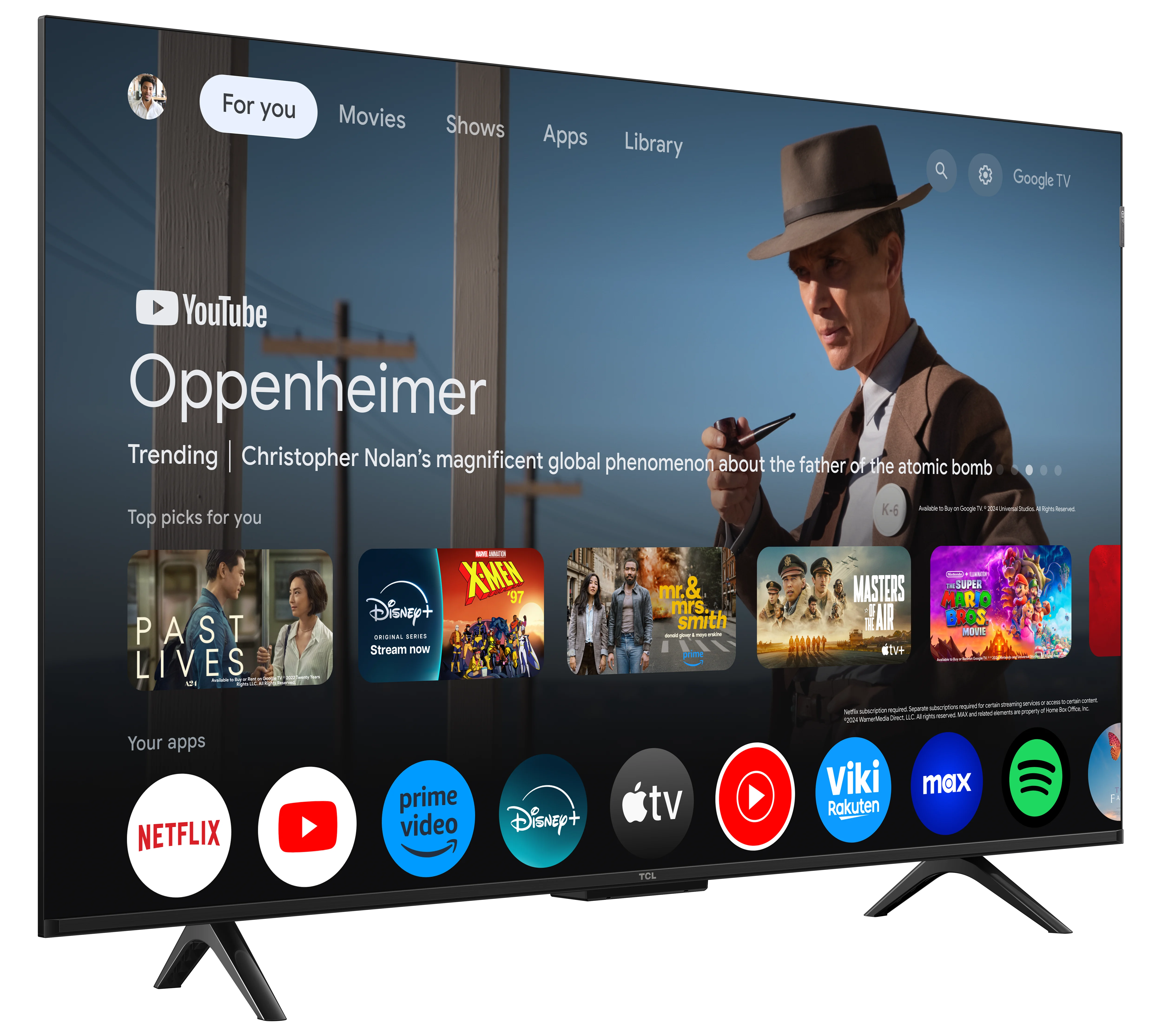 TV TCL 43P7K (QLED - 43'' - 109 cm - 4K Ultra HD - Smart Tv