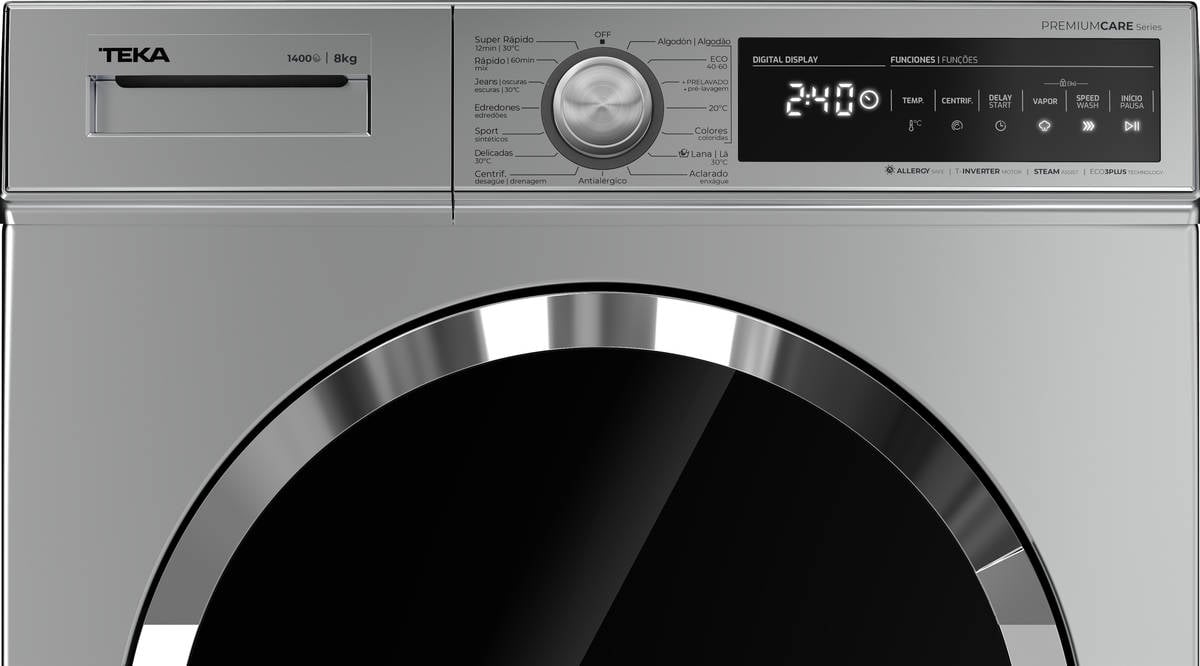 Lavadora TEKA WMT 70840 SS (8 kg - 1400 rpm - Inox)