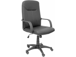 Silla de Escritorio Ejecutiva PIQUERAS Y CRESPO Villa Negro (Similpiel - Brazos fijos)