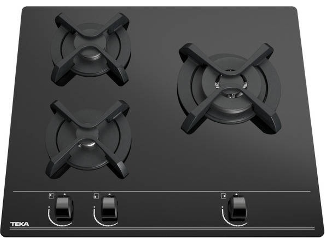 Placa de Gas TEKA GBC 63010 KBN (Gas Natural - 60 cm - Negro)