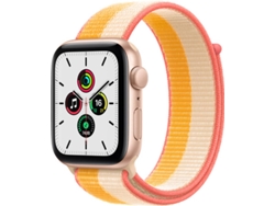 APPLE Watch SE GPS+Cellular 44 mm Oro con Correa Loop Deportiva Maíz/Blanco