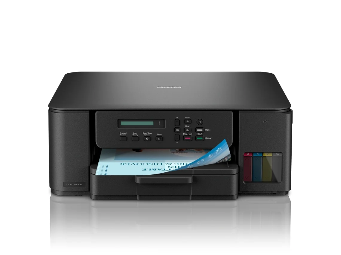 Impresora BROTHER TANKBENEFIT DCP-T580DW (Multifunción - Chorro de Tinta - Wifi y Dúplex)