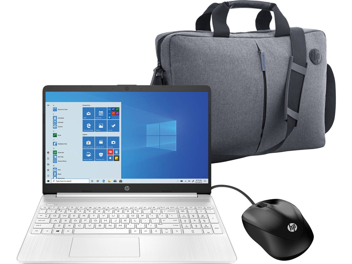 Portátil HP 15s-eq1093ns AMD Ryzen 4300U RAM: GB 256 GB  SSD PCIe AMD Radeon Graphics Mochila Ratón) Worten Canarias