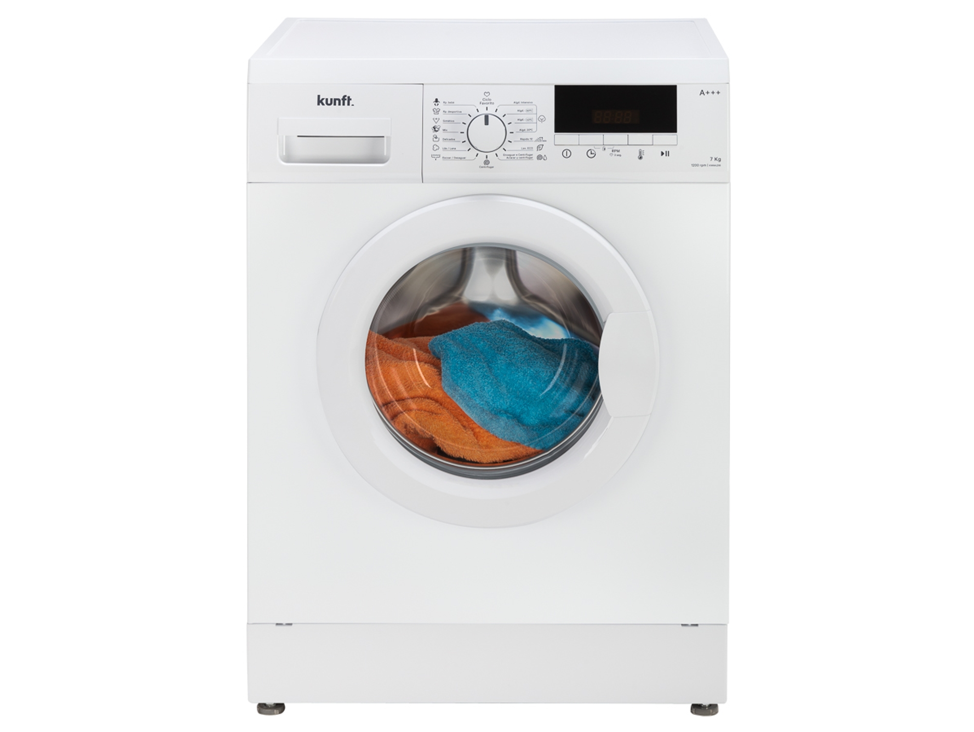 Lavadora KUNFT KWM4298 (7 kg - 1200 rpm - Blanco)