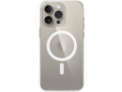 Funda APPLE iPhone 15 Pro Max Clear Case com MagSafe (Transparente)