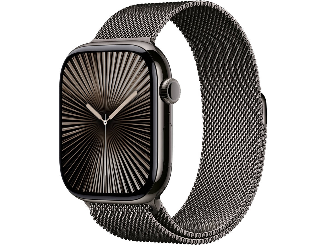 APPLE Watch Series 10 GPS + Cellular 46mm Titanio Pizarra con Correa Loop Milanese Pizarra (Talla - S/M)