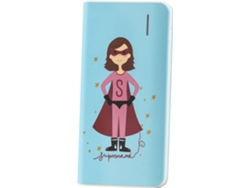 Powerbank SUSIKO Supermamá (4000 mAh - 1 USB - MicroUSB - Rosa)