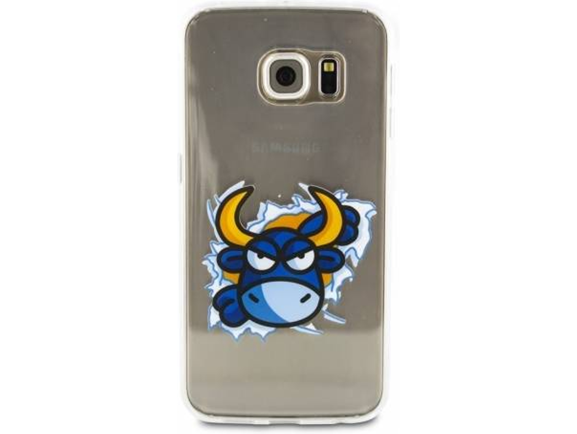 Carcasa KUKUXUMUSU Rompiendo Samsung Galaxy S6 Edge transparente
