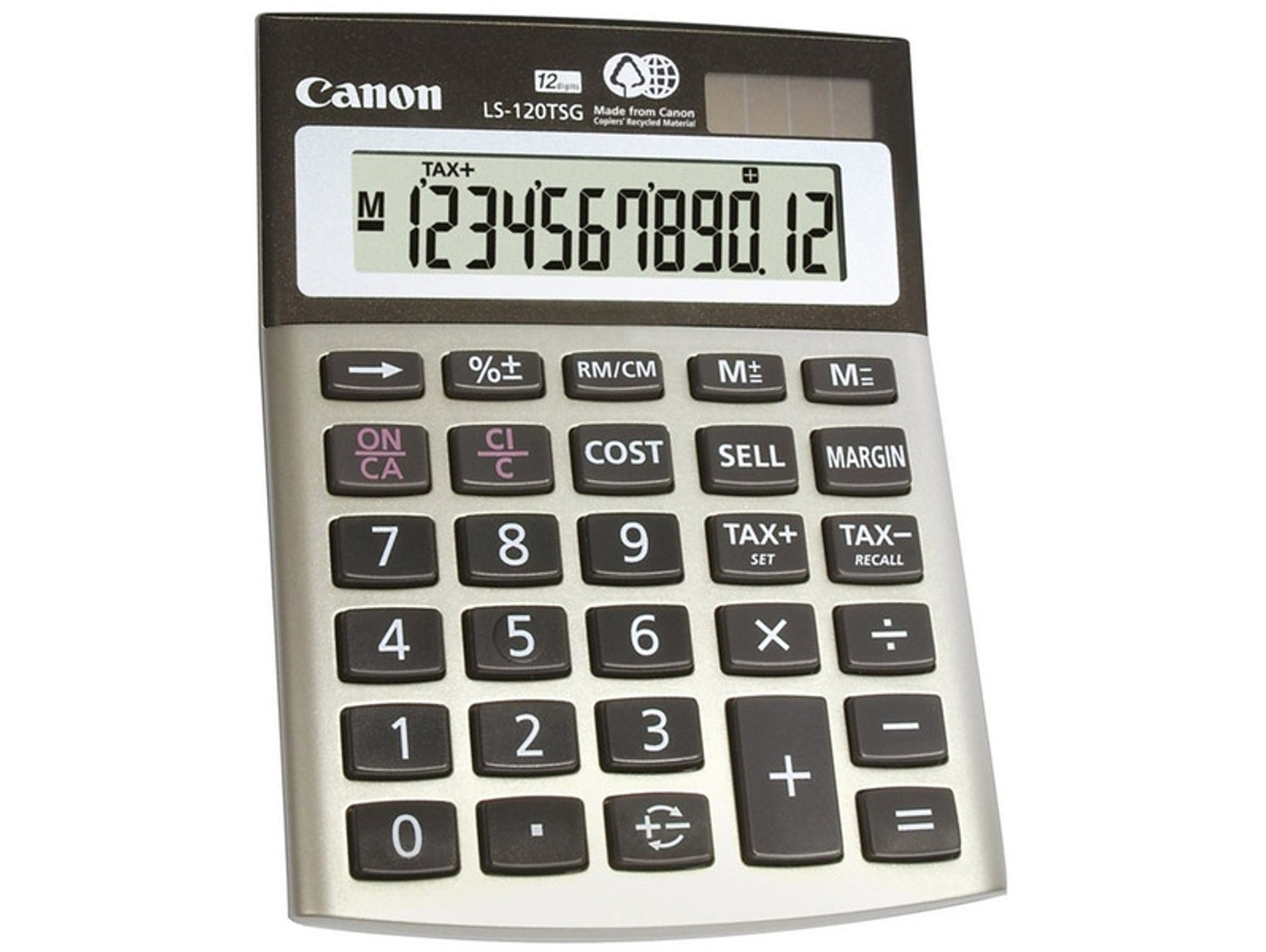 Calculadora Básica de secretaria CANON LS-120TSG DBL - 3813B003AB