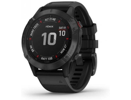 Reloj deportivo GARMIN Fenix 6 PRO (Bluetooth - Hasta 14 días de autonomía - Negro)