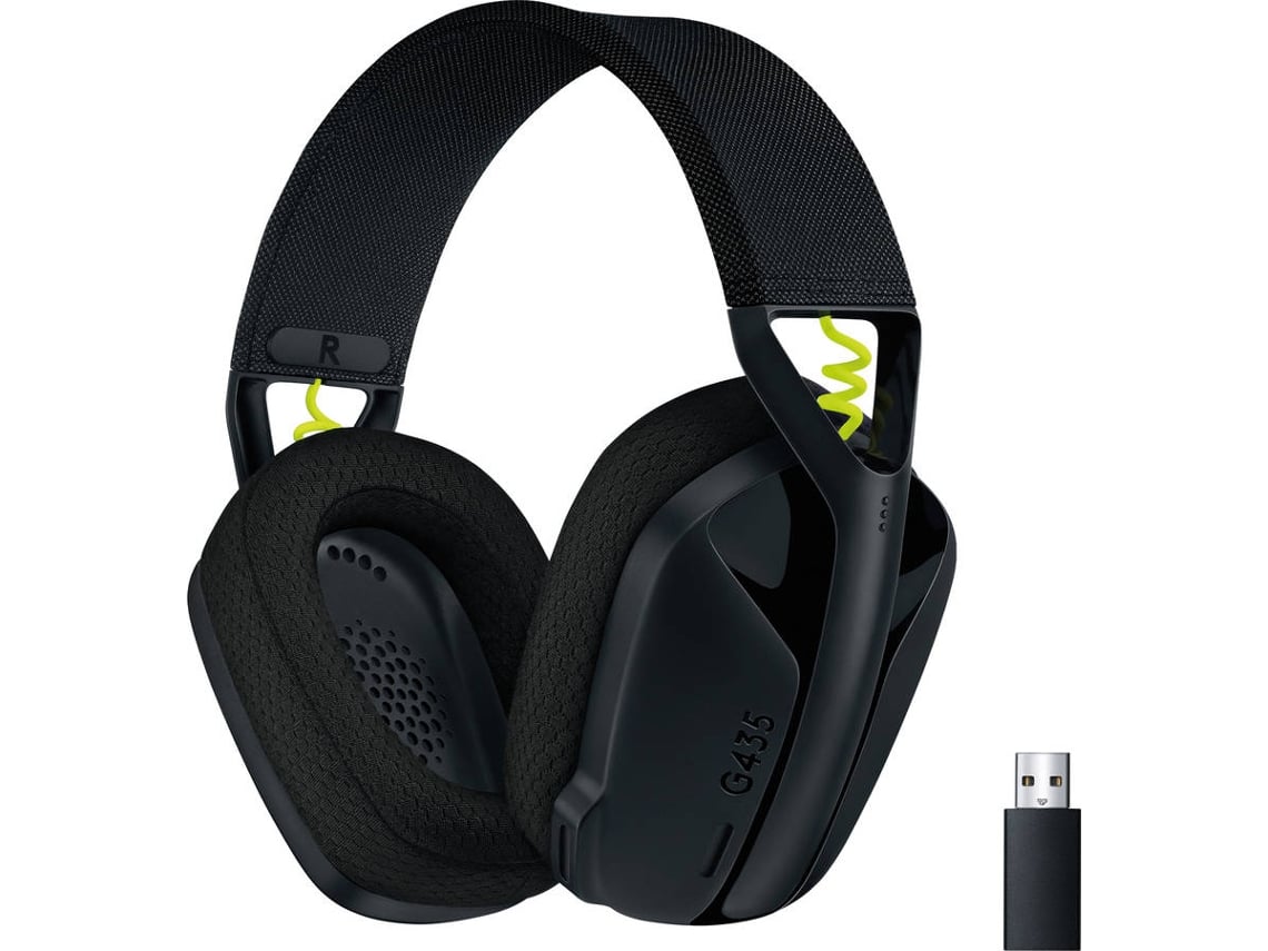 Auriculares Gaming Bluetooth LOGITECH Lightspeed G435 (Over Ear -  Multiplataforma - Noise Cancelling - Negro)