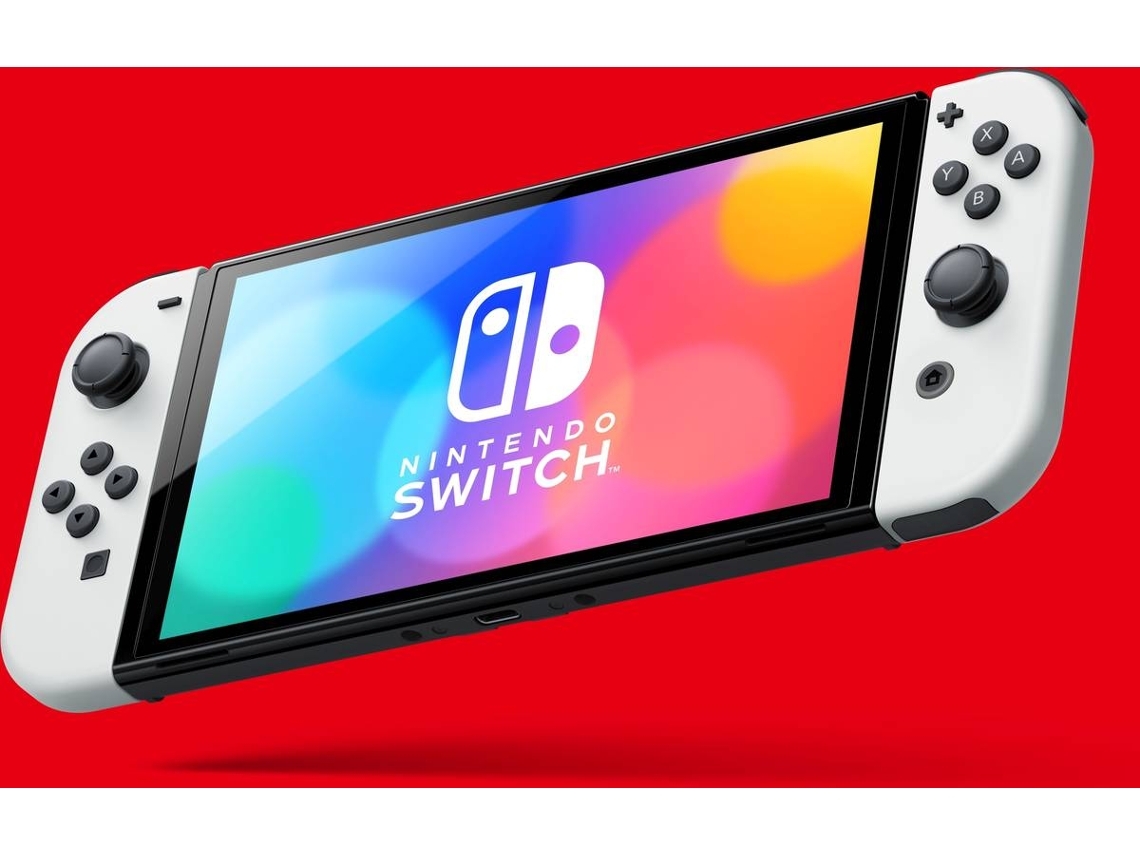 Consola Nintendo Switch Modelo OLED (64 GB - Blanca) | Worten Canarias