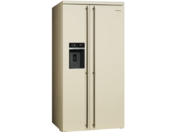 Frigorífico Americano SMEG SBS8004PO (No Frost - 184 cm - 544 L - Crema)