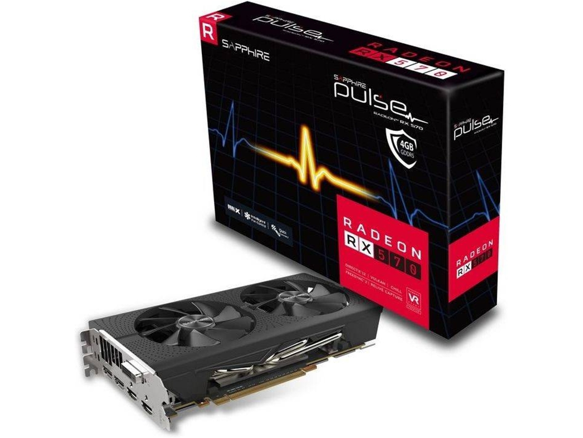 Tarjeta Gráfica AMD SAPPHIRE Radeon RX570 PULSE 4GB GDDR5