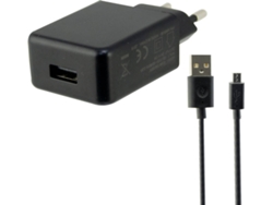 Cargador KSIX BXCDU2CB (USB - MicroUSB - Negro)