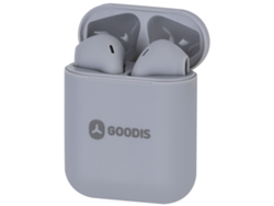 Auriculares Bluetooth True Wireless GOODIS Bt (In Ear - Micrófono - Gris)