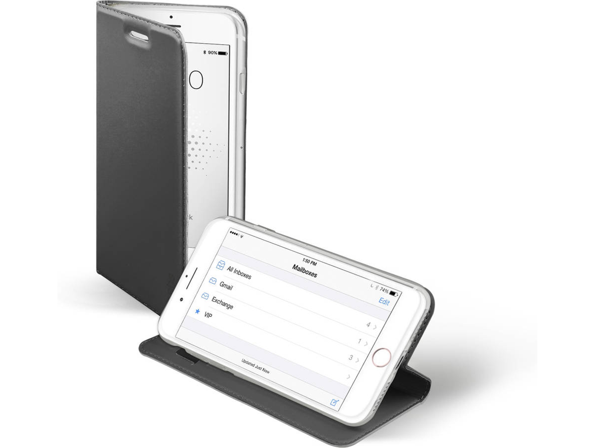 Funda iPhone 6, 6s, 7, 8 SBS Book Stand Gris