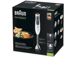 Batidora de mano + Accesorios BRAUN MQ3135WH Sauce (750 W - Blanco)