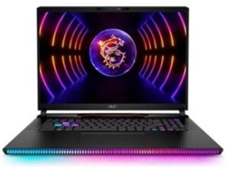 Portátil MSI RAIDER GE78HX 13VI-418XES Core Negro (17'' - I9-13980HX - RAM: 32 GB - 2 TB SSD - RTX4090)