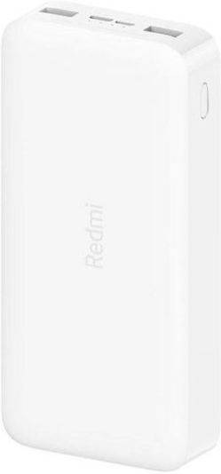 Powerbank Xiaomi Redmi (20000 mAh - 2 USB - 1 MicroUSB - 1 USB-C - Blanco)