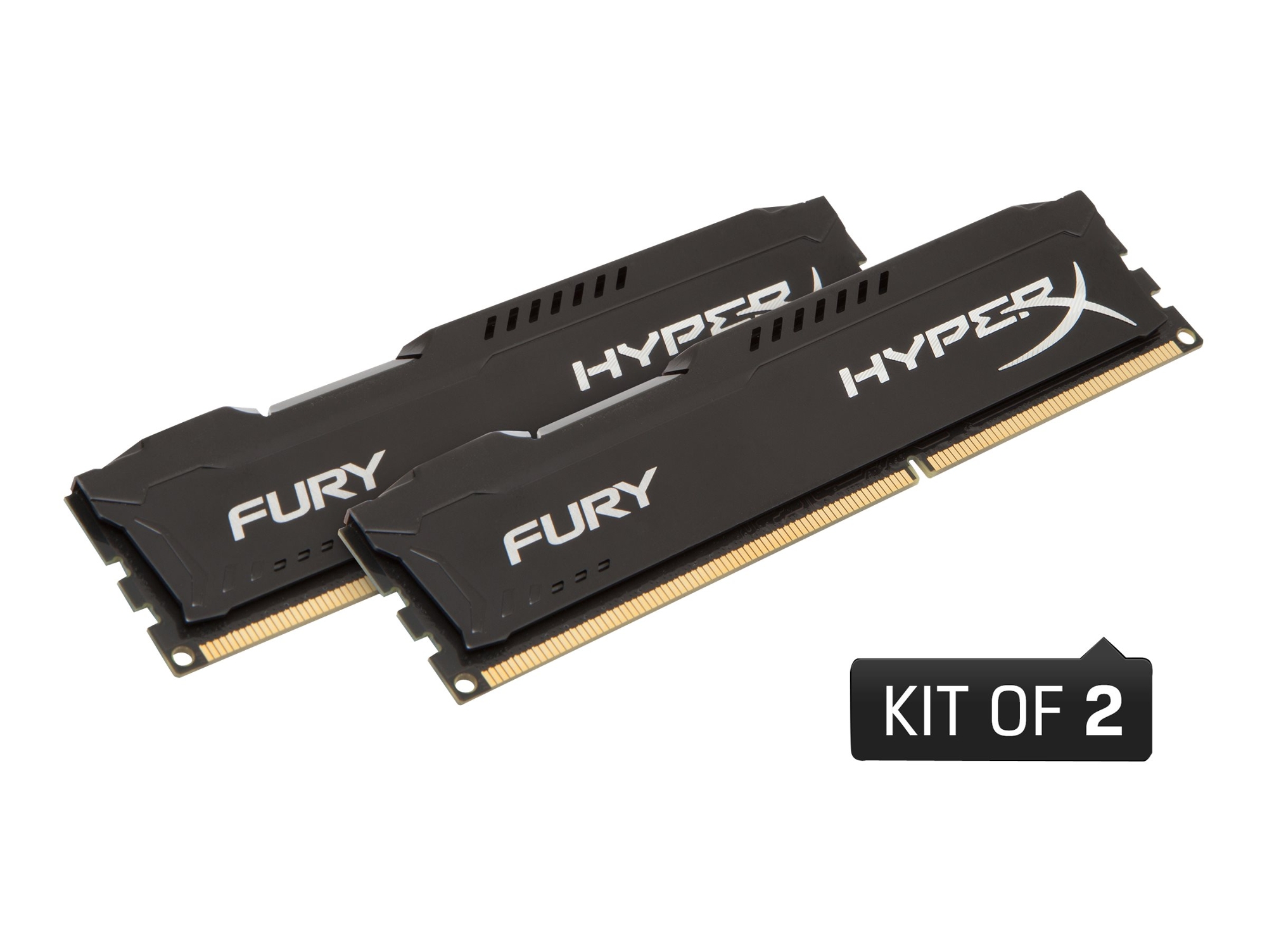 Memoria RAM DDR3 HYPERX Fury (2 x 8 GB - 1600 MHz - CL 10 - Negro)