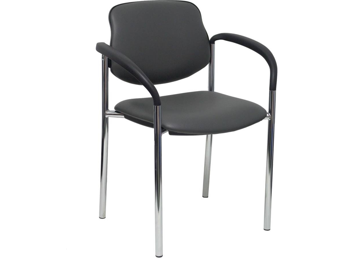 Silla Operativa PYC Villalgordo Gris (Brazos Ajustables - Similpiel)