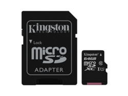 Tarjeta de Memoria KINGSTON 64GB MicroSD C10