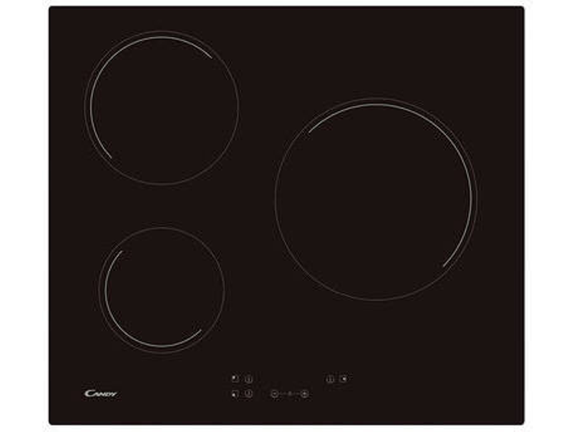 Placa de Vitrocerámica CANDY CH63CC (Eléctrica - 59 cm - Negro)