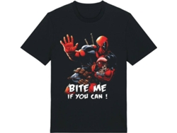 Camiseta Marvel DEADPOOL - Bite Me If You Can! - (Tamaño: L)