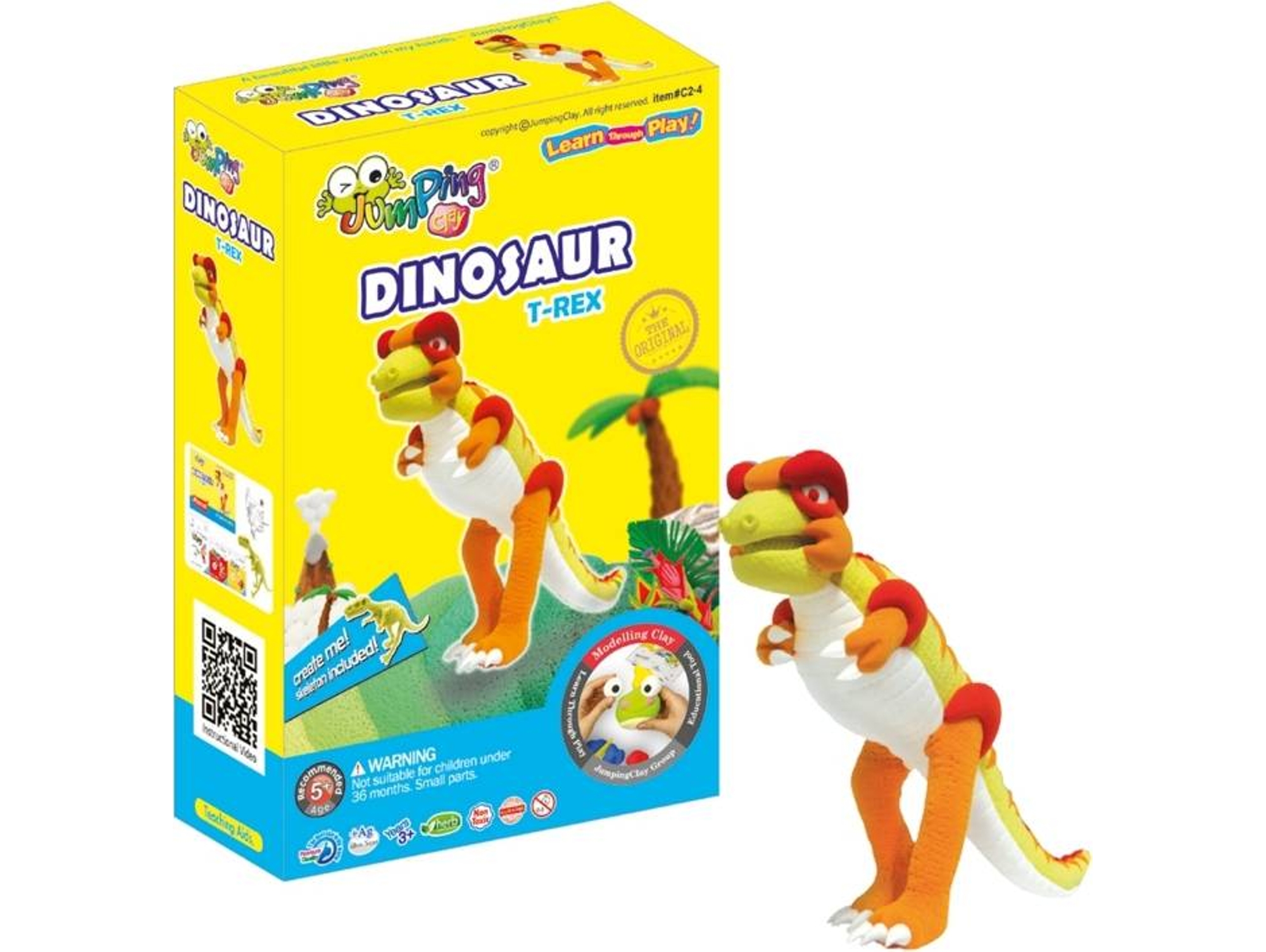 Plastilina JUMPINGCLAY Tiranossaurio