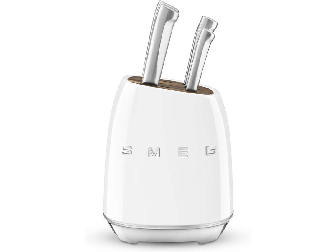 Bloque de Cuchillos SMEG Anni 50 KBSF02WH (6 Unidades - Blanco)