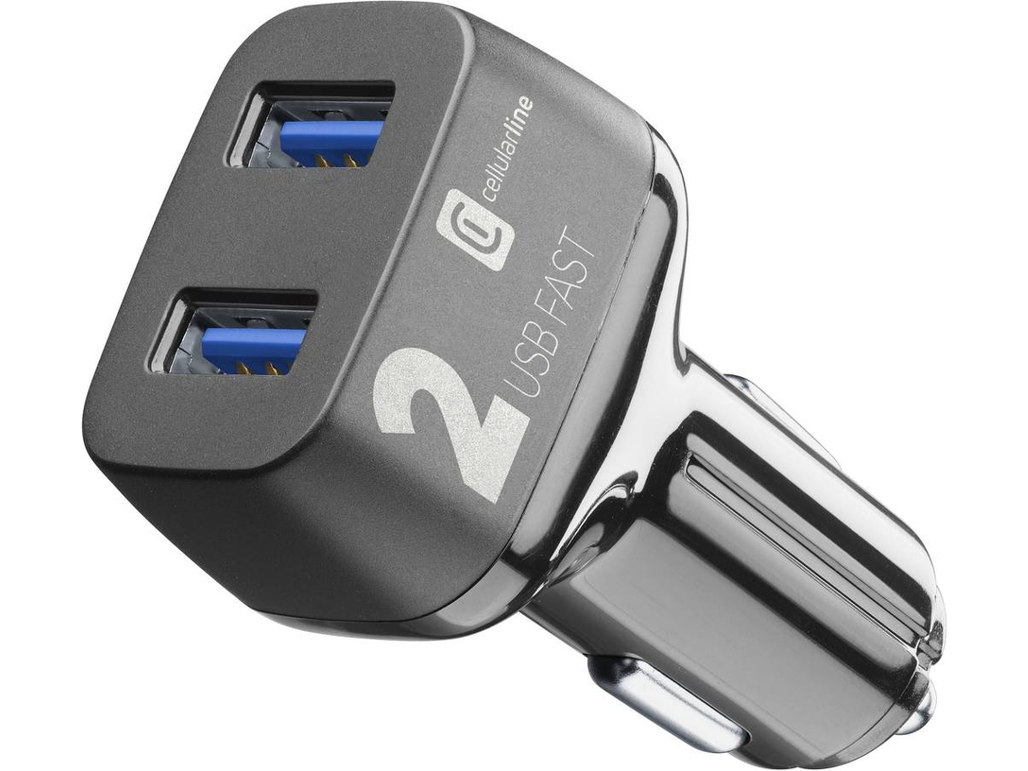 Cargador de Encendedor CELLULARLINE CBRUSB2QC36WK