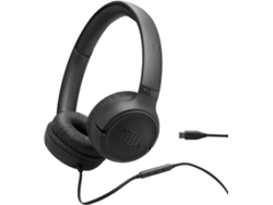 Auriculares con Cable USB-C JBL TUNE 530C (On Ear - Microfóno - Negro)