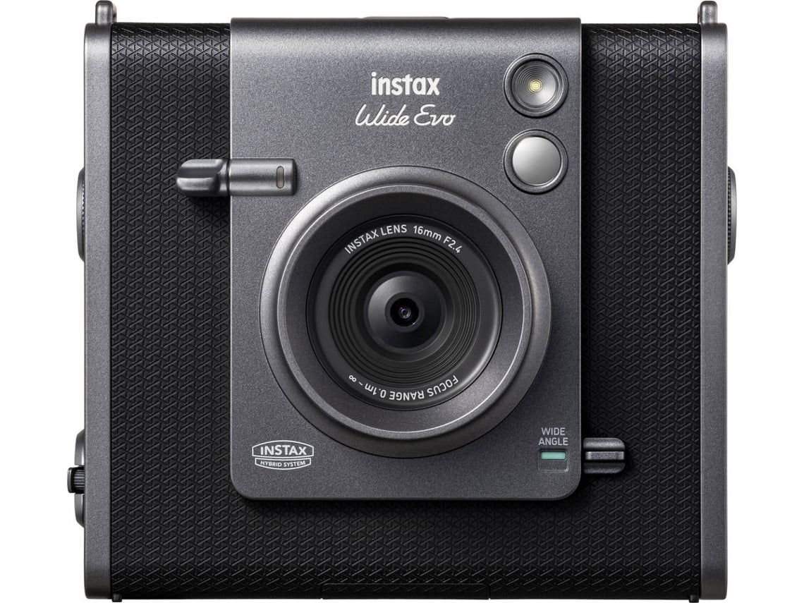 Cámara Instantánea FUJIFILM Instax Wide Evo (Obturador: 1/4s a 1/8000s - 62x99 mm - Negro)