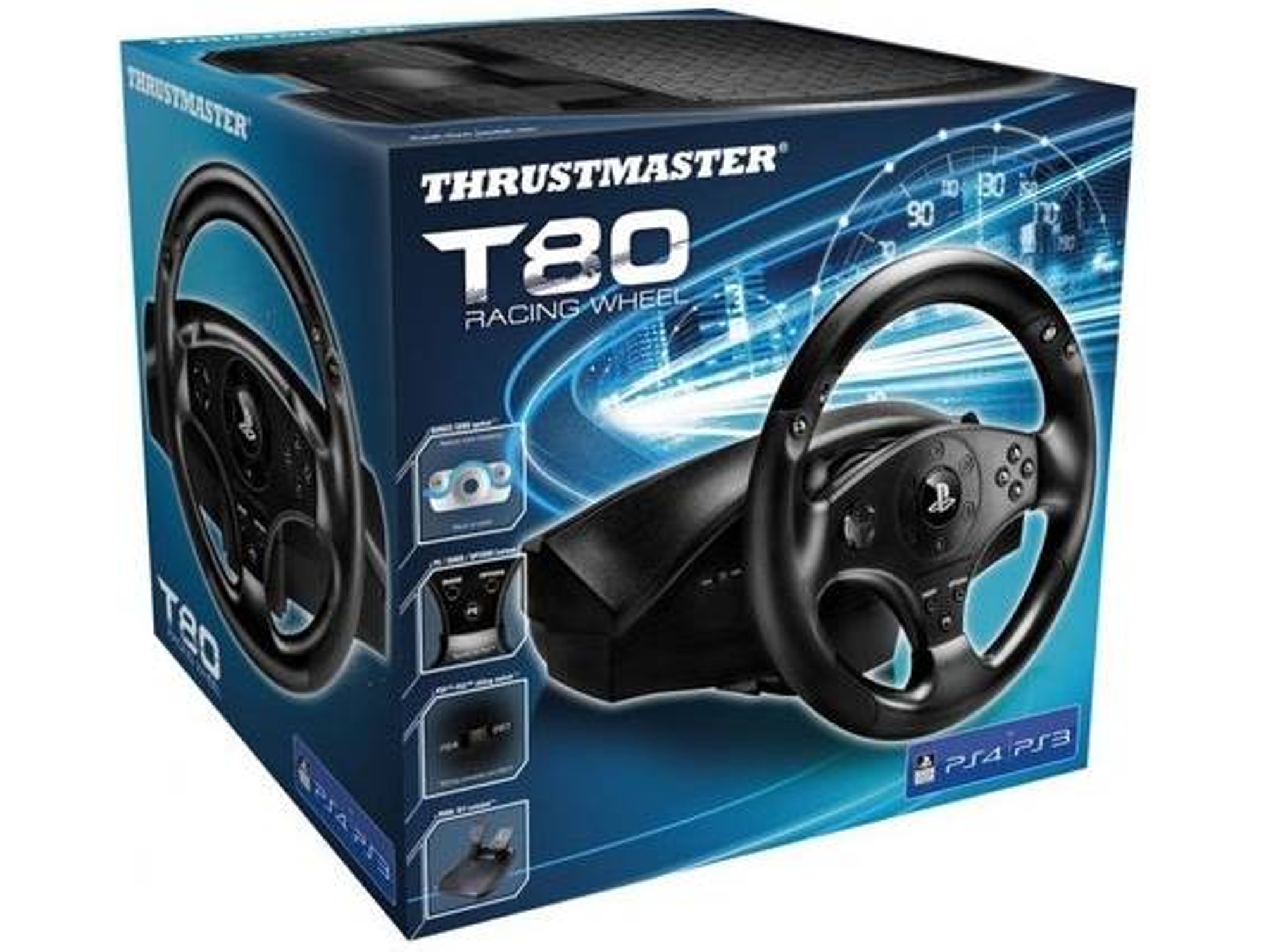 Volante THRUSTMASTER T80 Racing Whell (Caja Abierta - PS4 / PS3)
