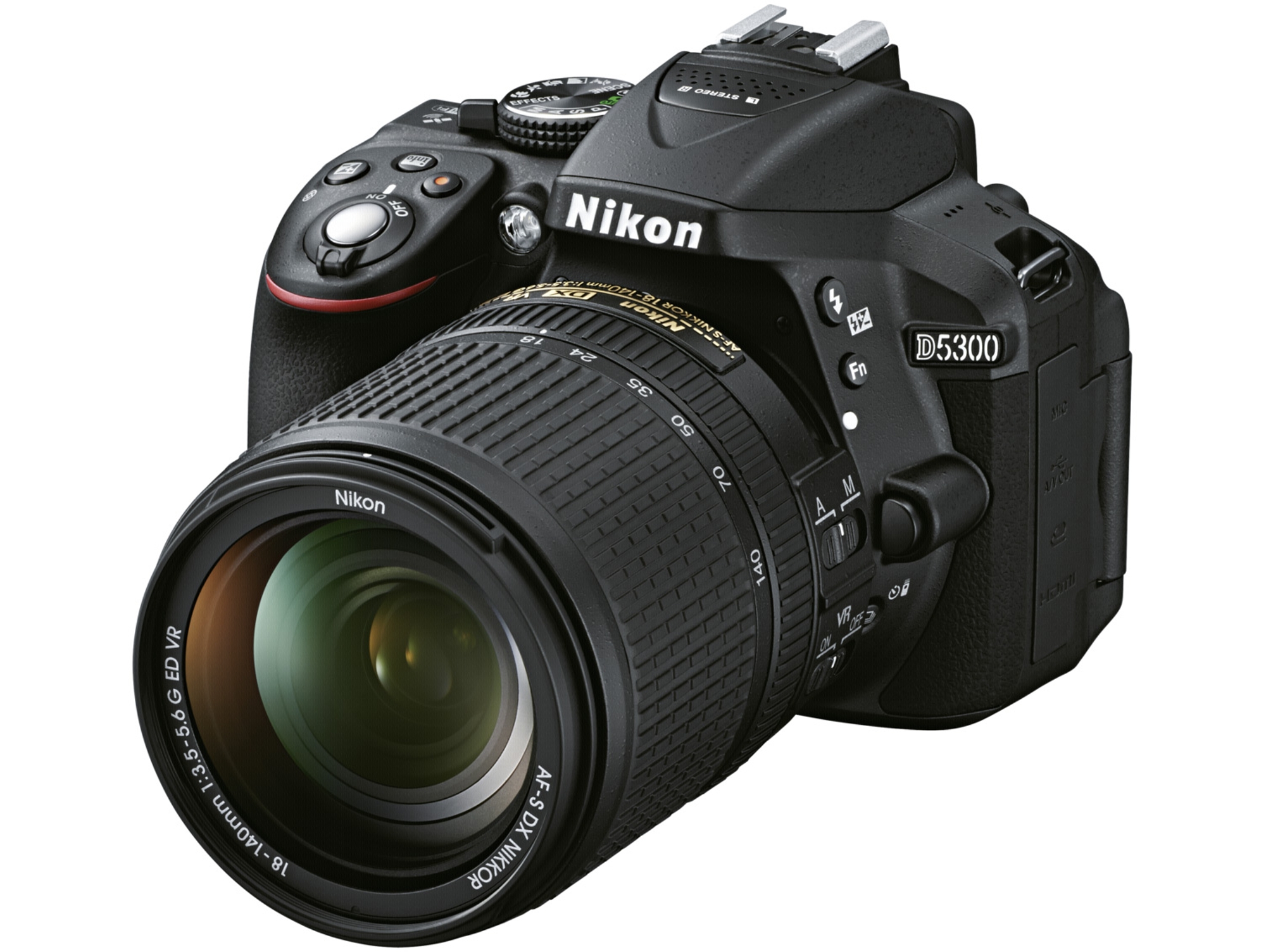 Kit Cámara Réflex NIKON D5300+AFS DX 18/140G (24.2 MP - ISO: 100 a 12800 - Sensor: APS-C)