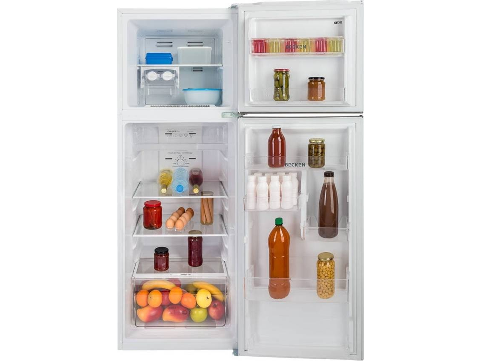 Frigorífico 2 puertas BECKEN BDD1584 WH (No Frost - 165.6 cm - 251