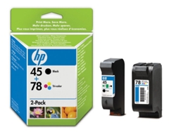 Pack 2 Cartuchos HP 45+78
