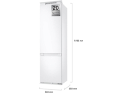 Frigorífico Combi Integrable SAMSUNG BRB80F30ADS0EF (No Frost - 193.5 cm - 298 L - Blanco)