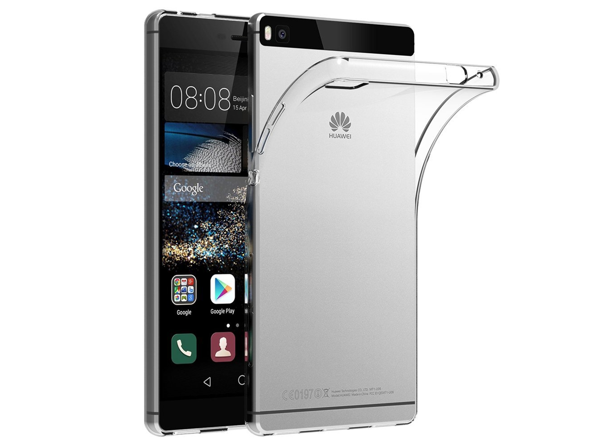 Carcasa Huawei P8 EBOX Silicona Transparente