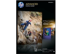 Papel fotográfico satinado avanzado HP 250 gramos/m² - 50 hojas /A4/ 210 x 297 mm (Q8698A)