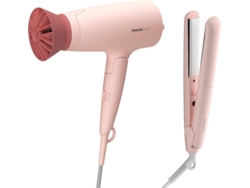 Secador + Plancha PHILIPS BHP398/00 (1600 W - 3 Niveles de temperatura)
