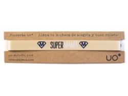 Pulsera 'Súper Mamá' Dorado