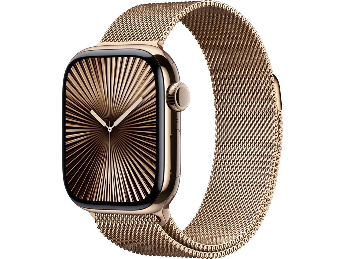 APPLE Watch Series 10 GPS + Cellular 42mm Titanio Oro con Correa Loop Milanese Oro