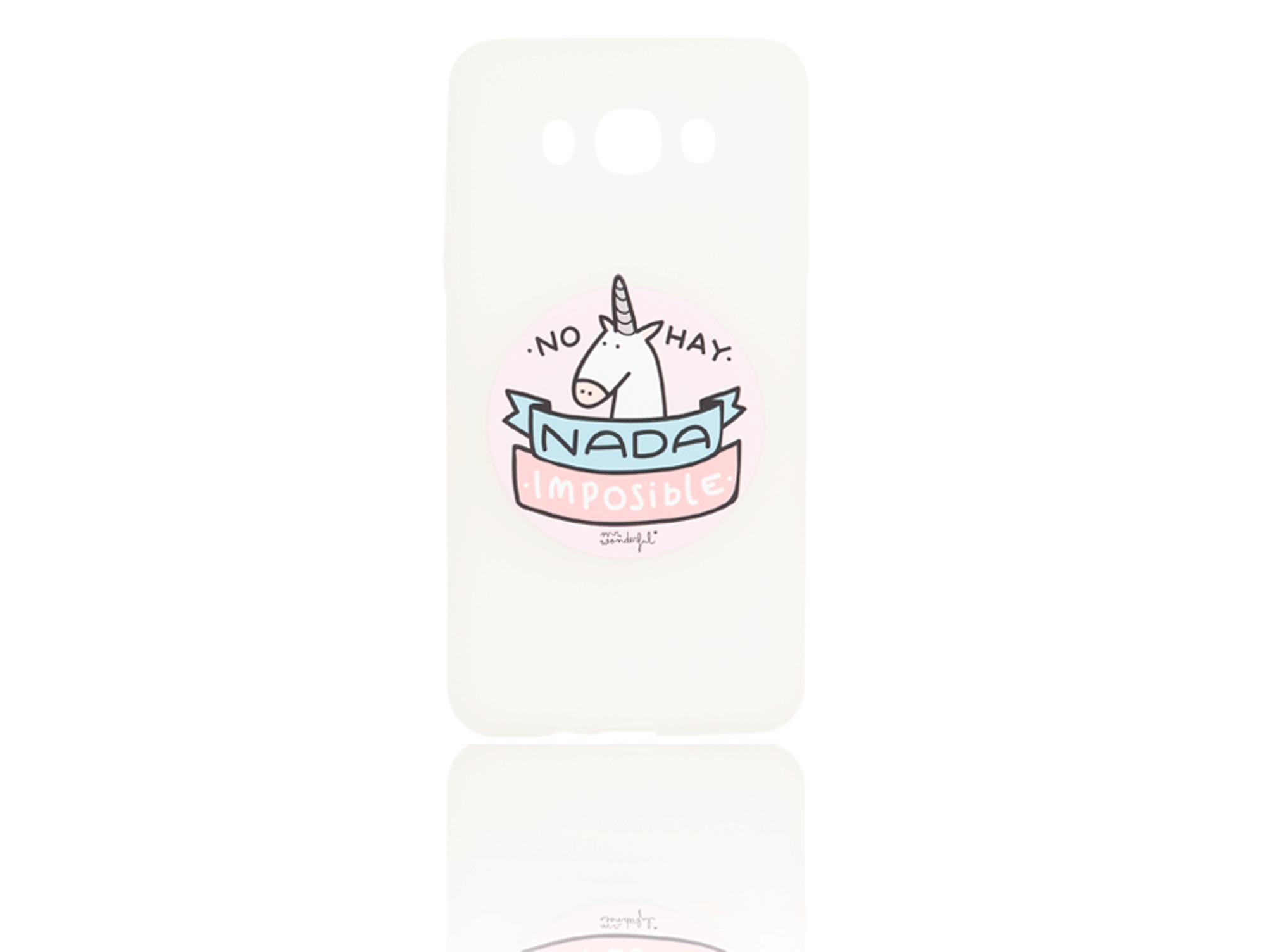 Carcasa Samsung Galaxy J7 2016 MR. WONDERFUL Unicornio Transparente