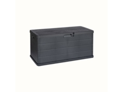 Caja de almacenamiento exterior IPAE PROGARDEN Alpha (340 L -  4 Ruedas - 118 x 57 x 59 cm - Antracita)