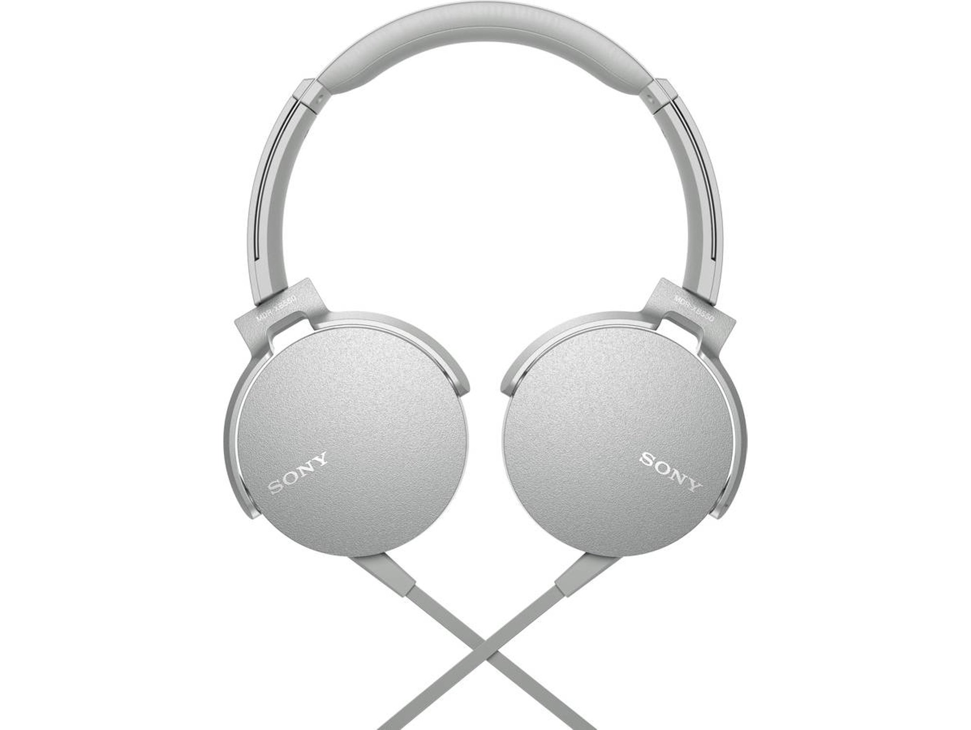 Auriculares con cable SONY MDR-XB550AP (On ear - Micrófono - Atiende llamadas - Blanco)